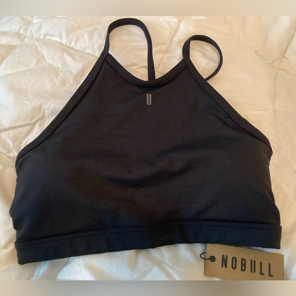 NOBULL Plush Heather Halter Sports Bra Size M